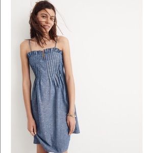 Madewell Denim Pintuck Cami Dress